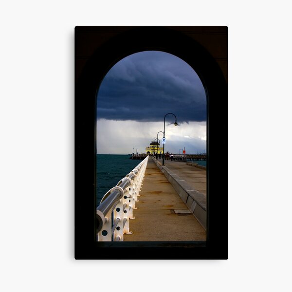 St Kilda beach Melbourne Canvas Print