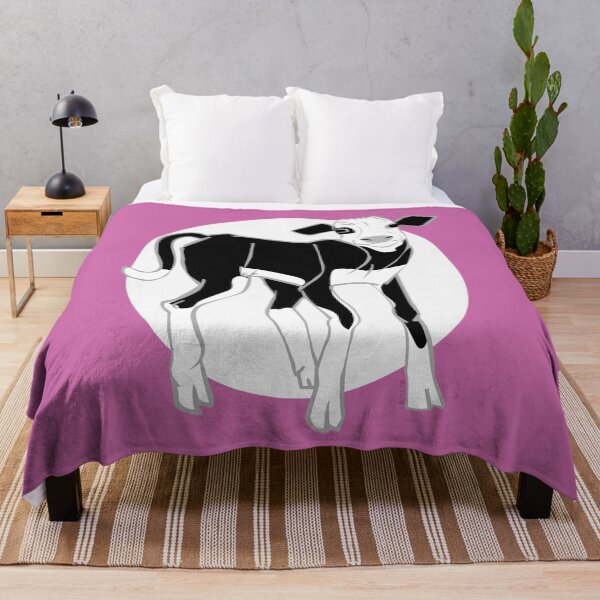 Item preview, Black and White Calf in magenta designed and sold by belettelepink.