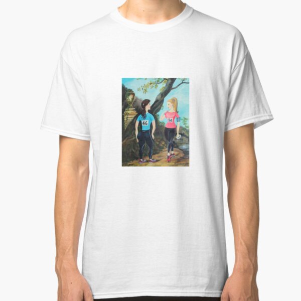 Running Girls Stop to Rest Classic T-Shirt