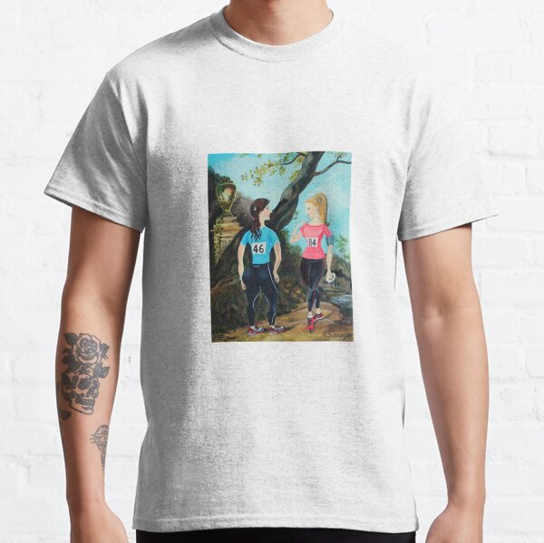 Running Girls Stop to Rest Classic T-Shirt