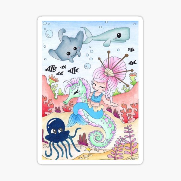 Sea Horse Ride by Honor Marie Sticker