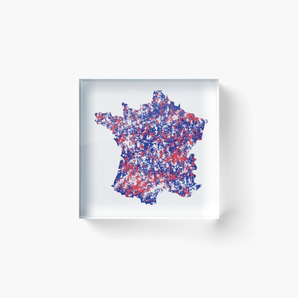 Item preview, France Map - Paint Splatter designed and sold by qlobba.