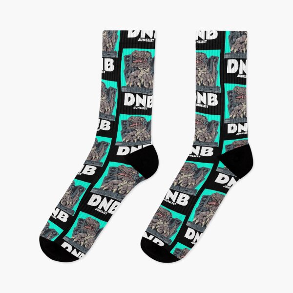 Item preview, DNB Junglist T-Rex (teal)  designed and sold by Discothreadz.