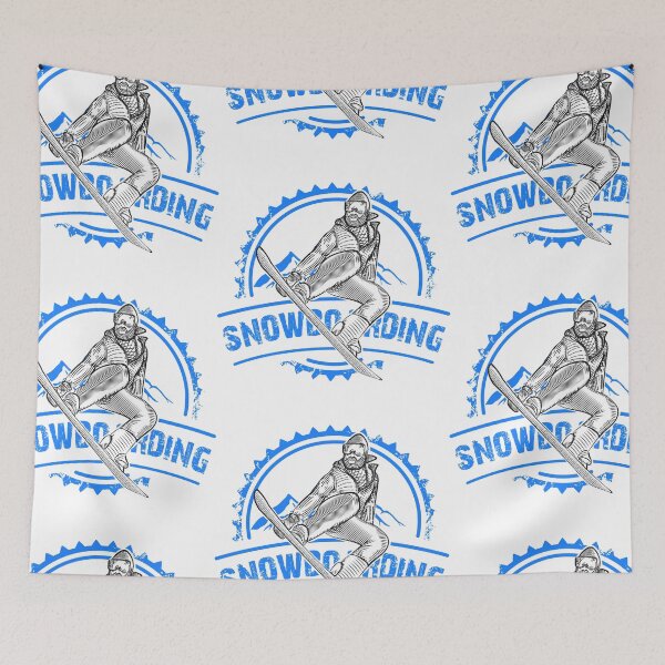 Item preview, Vintage art badge snowboarding epic jump typography designed and sold by scribblelife.
