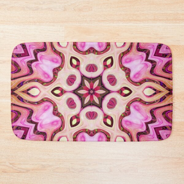 Item preview, Boho Vibes Abstract Kaleidoscope Maximalism Hippie Style Eclectic Mix of Lilac Pink Cream 15 of 16 designed and sold by Beachy.