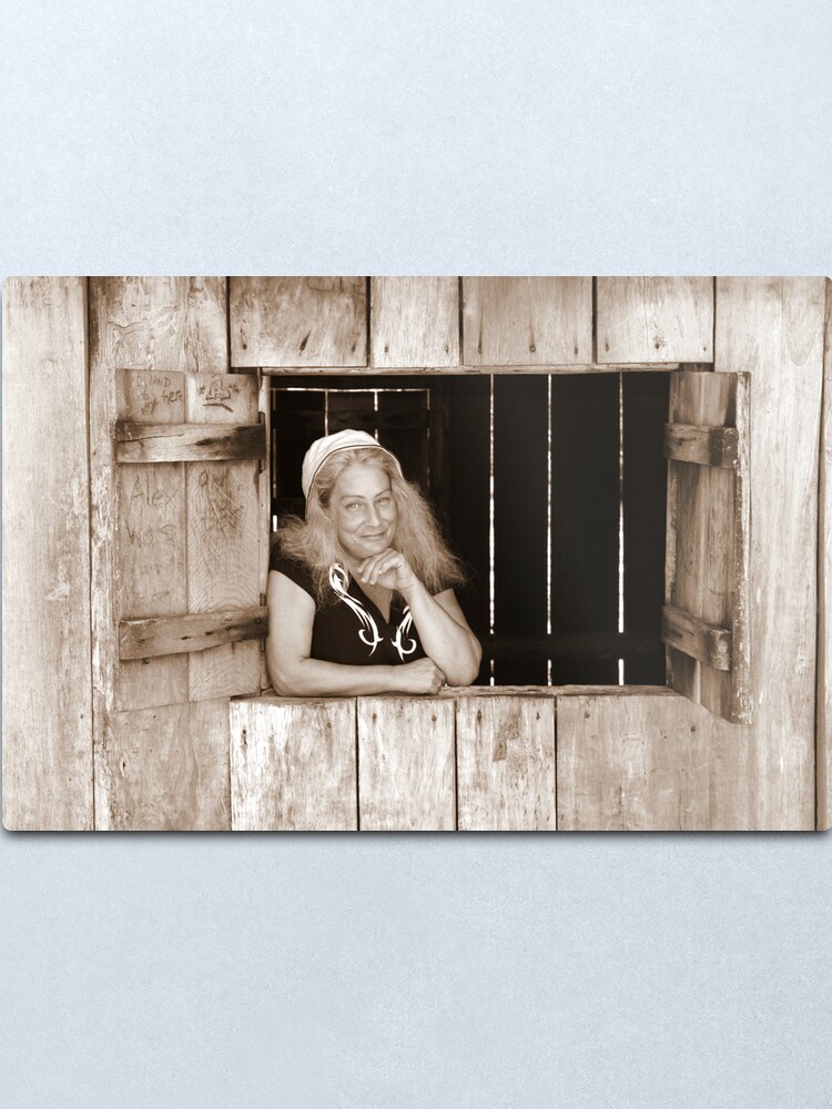 Alternate view of Angie at Mulligans Hut Metal Print