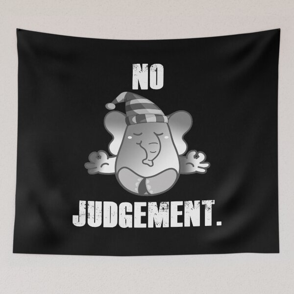 Item preview, Elephant Teaching Meditation - No Judgement designed and sold by my-green-gecko.