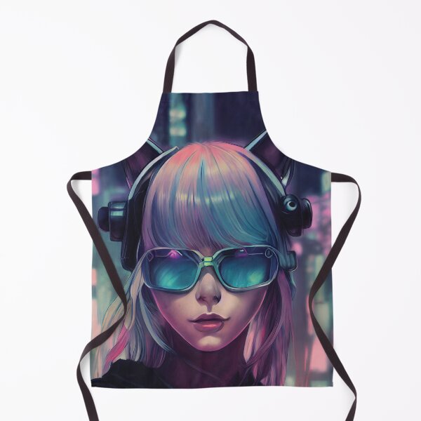 Item preview, Anime Futuristic Girl gifts for manga lovers designed and sold by Mobius Spot Collective.