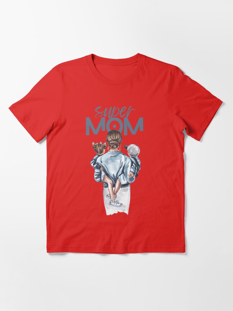 Super Mom Watercolor Design T-shirt Design