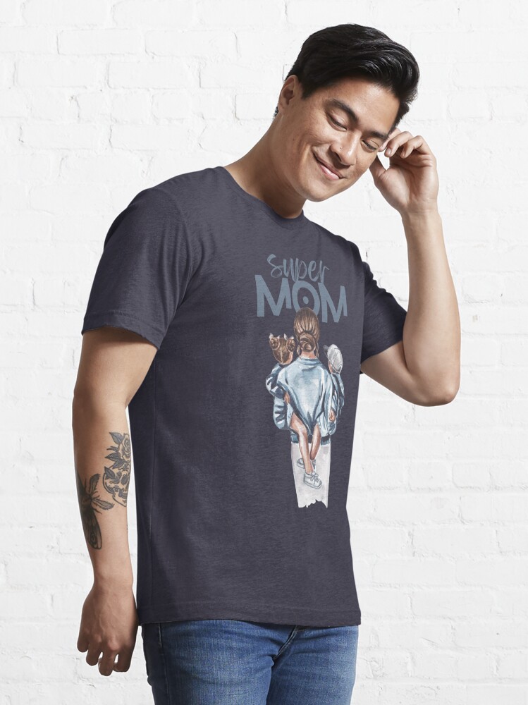 Super Mom Watercolor Design T-shirt Design