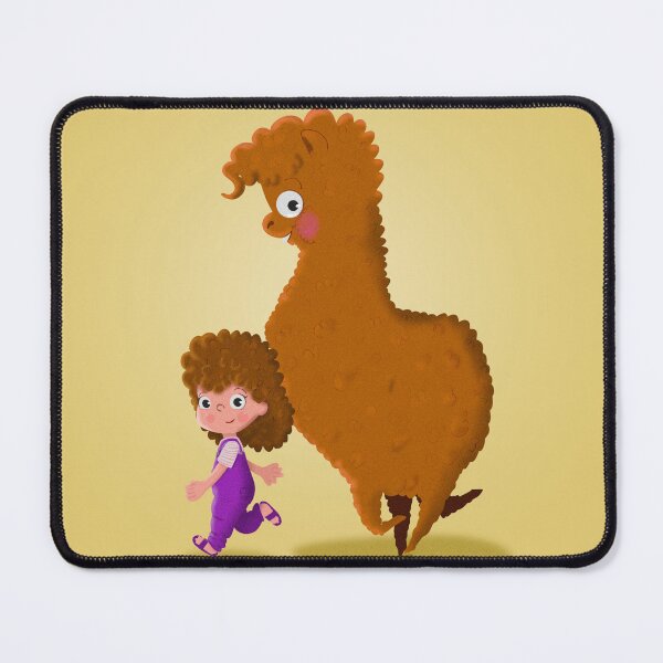 Item preview, Alpaca and girl walking together designed and sold by MyParadiseGifts.