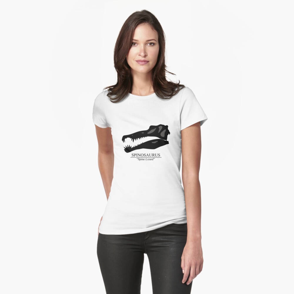Spinosaurus Skull Fitted T-Shirt
