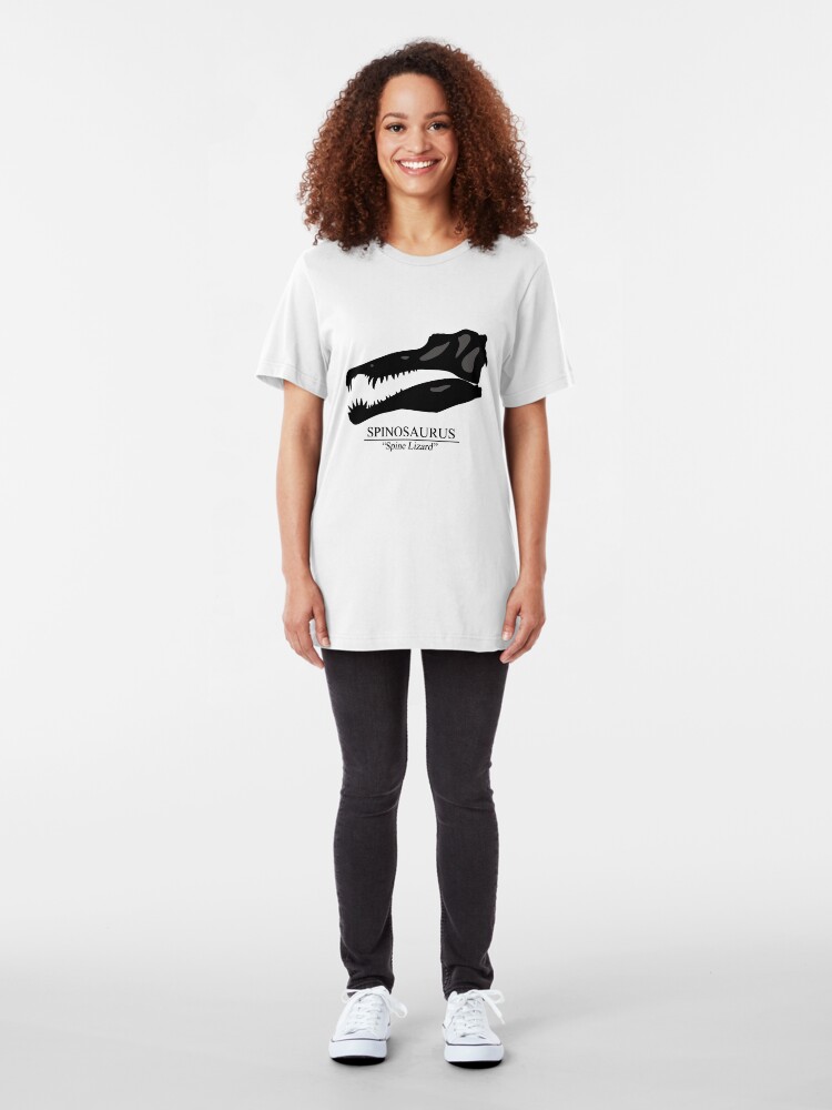 Alternate view of Spinosaurus Skull Slim Fit T-Shirt