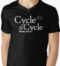 Cycle and Cycle. Bicycles at Law Men's V-Neck T-Shirt