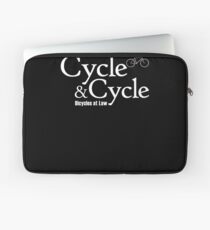 Cycle and Cycle. Bicycles at Law Laptop Sleeve