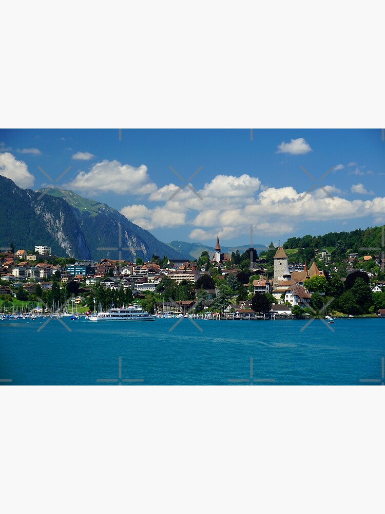 "Spiez Lake Thun Swiss" Poster for Sale by nikawanders Redbubble