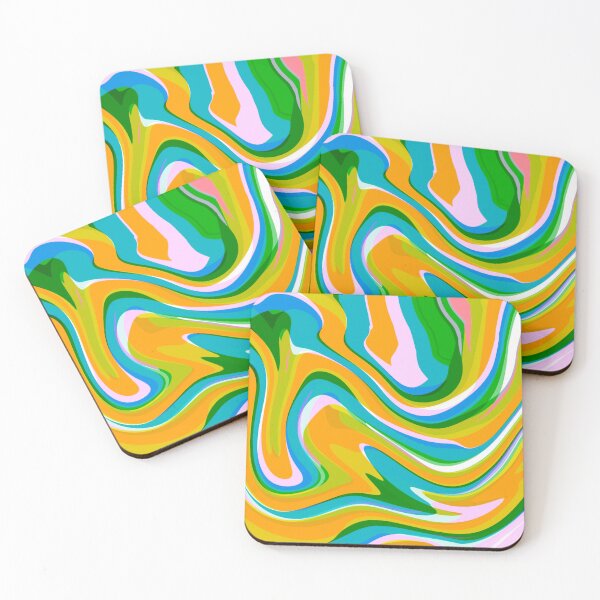 Item preview, Yellow Tones, Blue Tones, Green Tones and Baby Pink and White Marble Pattern Design designed and sold by theprintedclub.