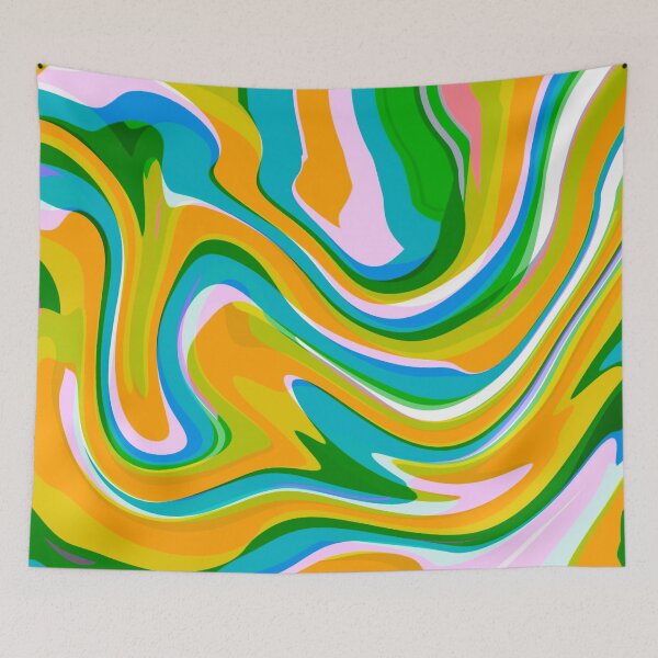 Item preview, Yellow Tones, Blue Tones, Green Tones and Baby Pink and White Marble Pattern Design designed and sold by theprintedclub.