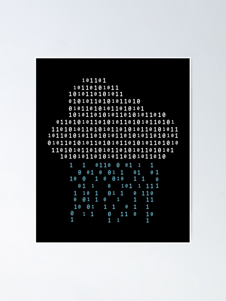 binary-numbers-thunderstorm-poster-by-dersenat-redbubble for Free Printable Lite Brite Sheets binary numbers | Thunderstorm