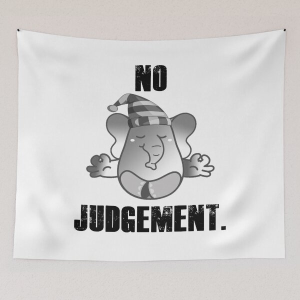 Item preview, Elephant Teaching Meditation - No Judgement designed and sold by my-green-gecko.