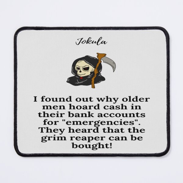 Item preview, "Jokula old men hoarding cash " black designed and sold by skoumpourdides.