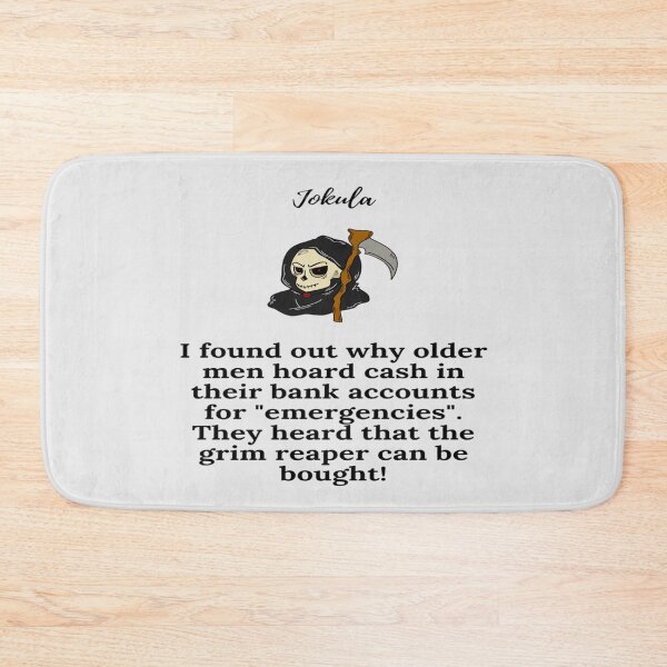 Item preview,  "Jokula old men hoarding cash  " black designed and sold by skoumpourdides.