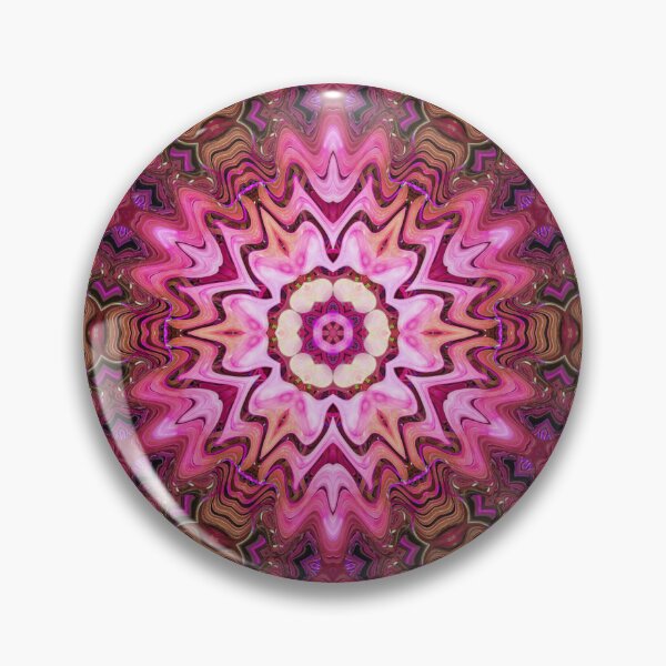 Item preview, Boho Vibes Abstract Kaleidoscope Maximalism Hippie Style Eclectic Mix of Lilac Pink Cream 16 of 16 designed and sold by Beachy.