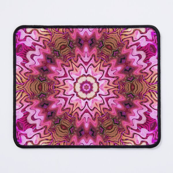 Item preview, Boho Vibes Abstract Kaleidoscope Maximalism Hippie Style Eclectic Mix of Lilac Pink Cream 16 of 16 designed and sold by Beachy.