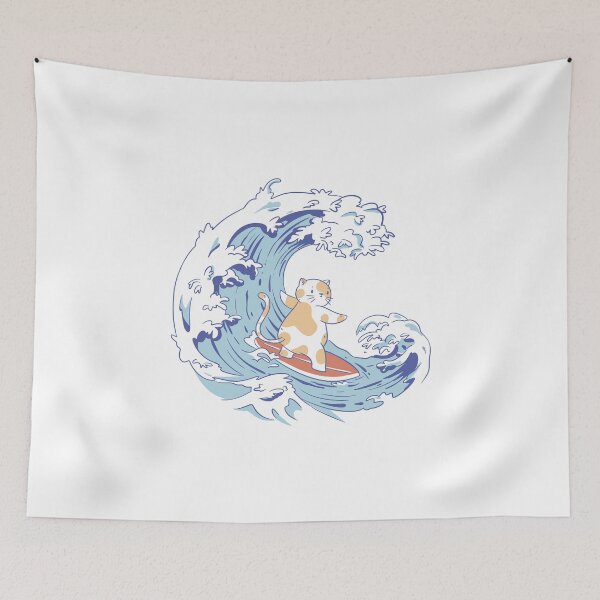 Item preview, surfing cat designed and sold by DerSenat.