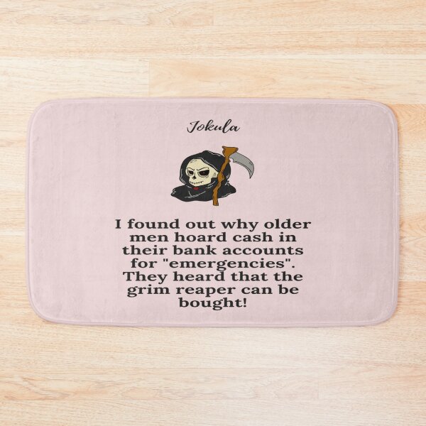 Item preview,  "Jokula old men hoarding cash  " blue designed and sold by skoumpourdides.