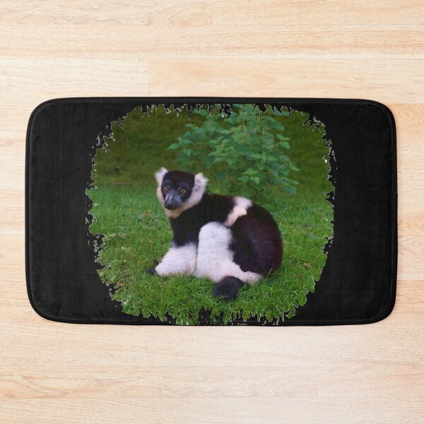 Item preview, Black & White Ruffled Lemur designed and sold by Nicole Gath.