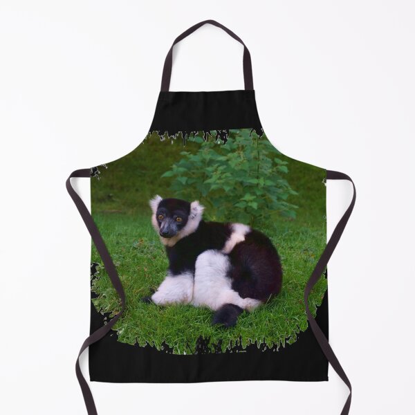 Item preview, Black & White Ruffled Lemur designed and sold by Nicole Gath.
