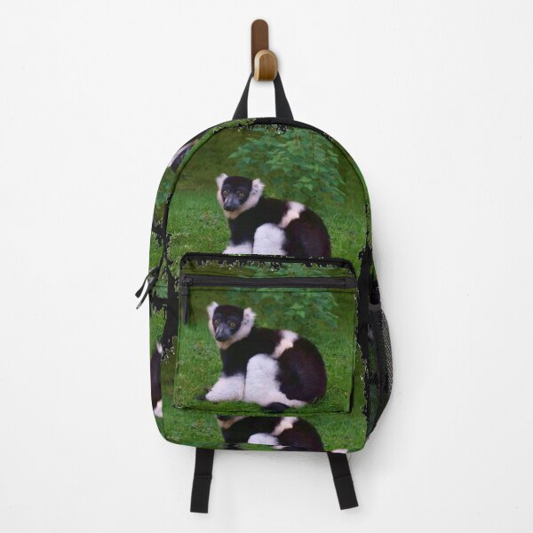 Item preview, Black & White Ruffled Lemur designed and sold by Nicole Gath.