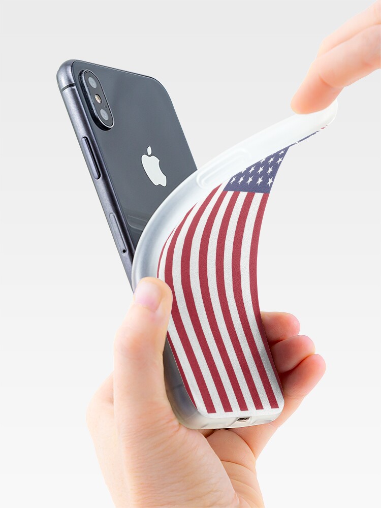  Carcasa para iPhone SE (2020) / 7 / 8 con diseño de bandera  patriótica : Celulares y Accesorios