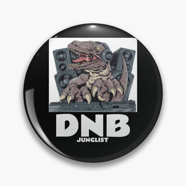 Item preview, DNB Junglist T-Rex (white)  designed and sold by Discothreadz.