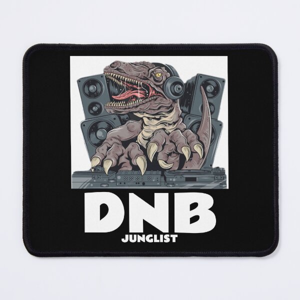 Item preview, DNB Junglist T-Rex (white)  designed and sold by Discothreadz.