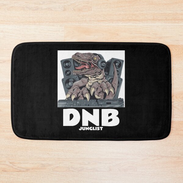 Item preview, DNB Junglist T-Rex (white)  designed and sold by Discothreadz.