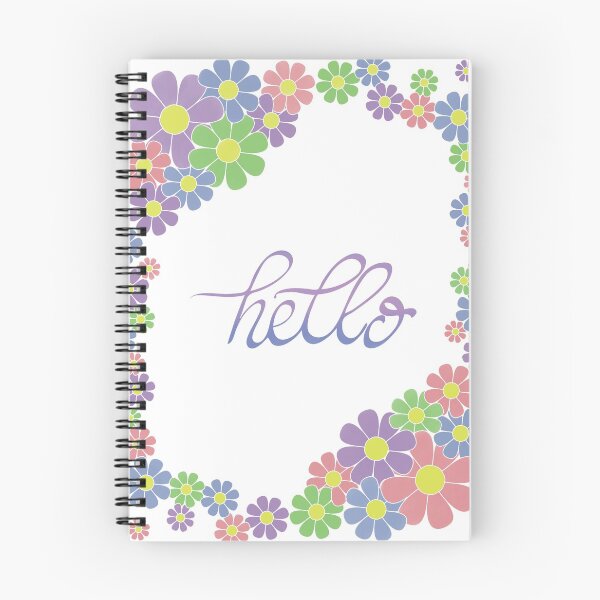 Item preview, Floral and Handlettered Hello designed and sold by Kelly Leung.