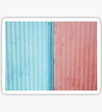 Two Tone Corrugated Iron Sticker