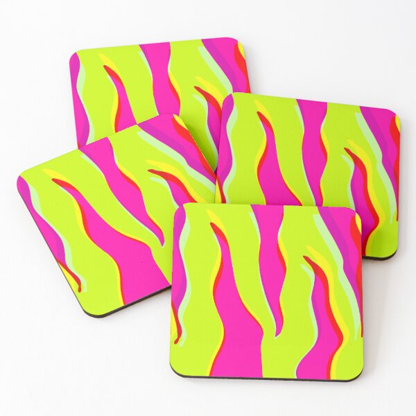 Item preview,  Zebra Print Neon  Yellow and Neon Pink Aesthetic Zebra Stripes Wild Animal Print Preppy Decor Modern Zebra Pattern designed and sold by theprintedclub.
