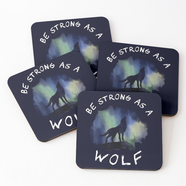 Item preview, Be Strong As A Wolf. designed and sold by LaziniArts.