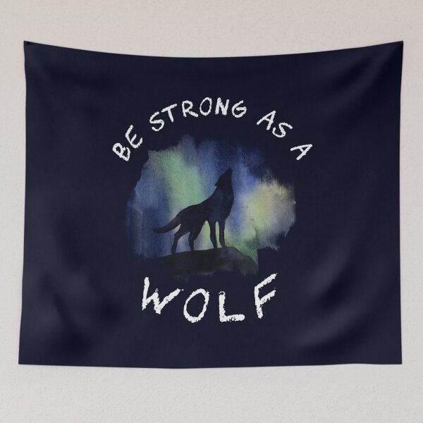 Item preview, Be Strong As A Wolf. designed and sold by LaziniArts.