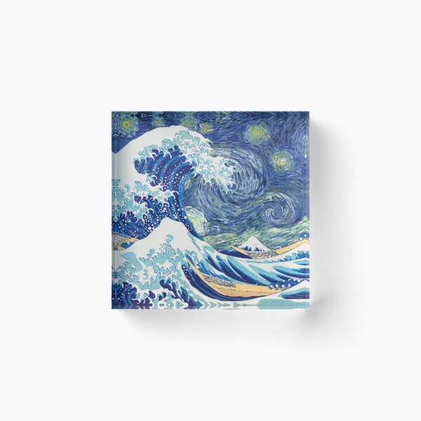Item preview, Hokusai Feat Van Gogh designed and sold by Klassikal-Art.