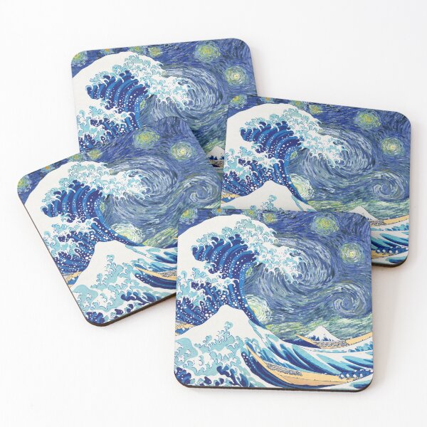 Item preview, Hokusai Feat Van Gogh designed and sold by Klassikal-Art.