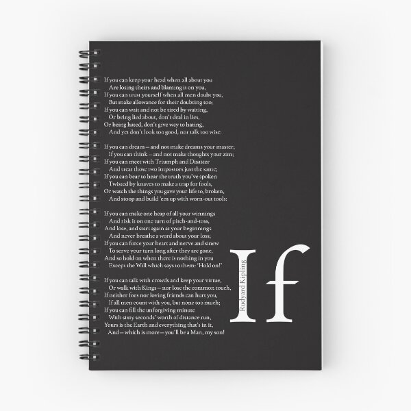 Item preview, 'If' Rudyard Kipling Inspirational Poem designed and sold by knightsydesign.