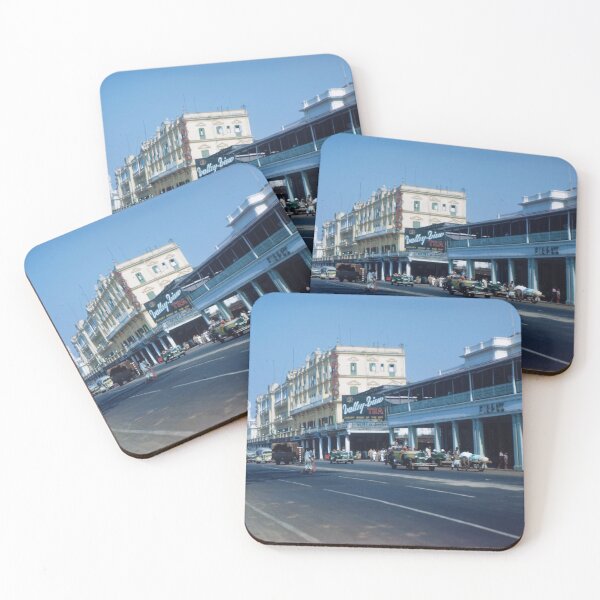 Item preview, 1940s - Street Scene with Taxis and Firpo’s Restaurant, Chowringhee, Calcutta, India designed and sold by thatwaslife.