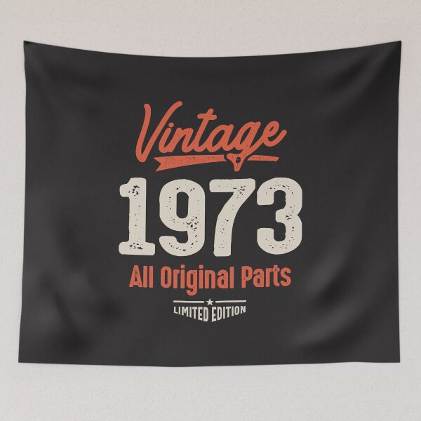 Item preview, Vintage Born in 1973 - 49th Birthday Retro Classic designed and sold by cidolopez.