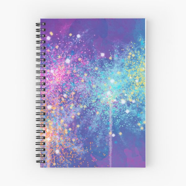 Item preview, Rainbow Fireworks Art, Splatter Firework Print, Rainbow Splatter Paint designed and sold by EarthlyIndigo.