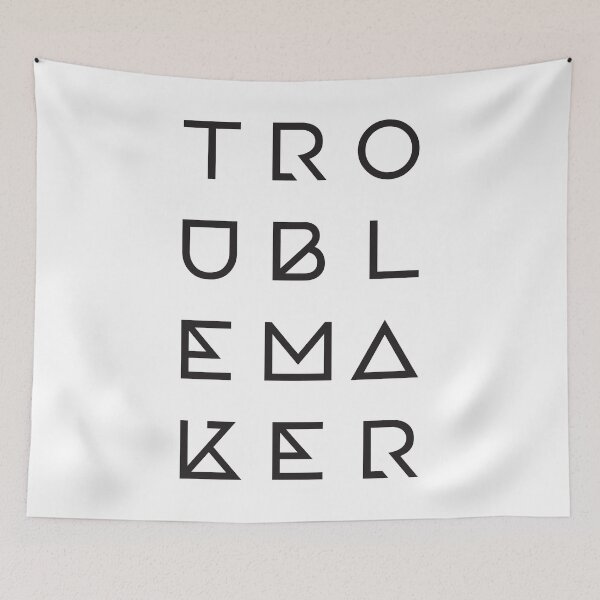 Item preview, Troublemaker Typography designed and sold by GraphikNook.
