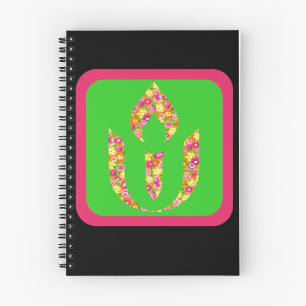 Item preview,  Pink and green foral chalice Unitarian Universalism  designed and sold by KCAbdelnour.